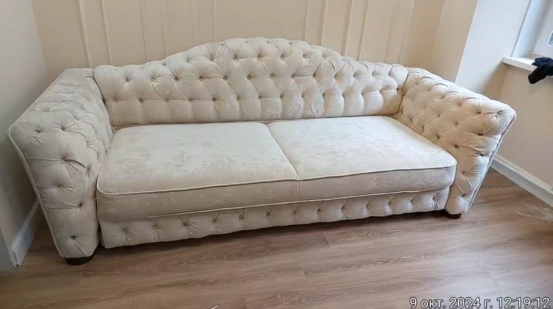 Замена обивки дивана на дому. Марфино